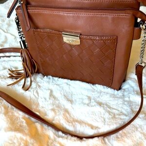CLEARANCE SALE - Rosetti Brown Crossbody Bag with Tassel Detail